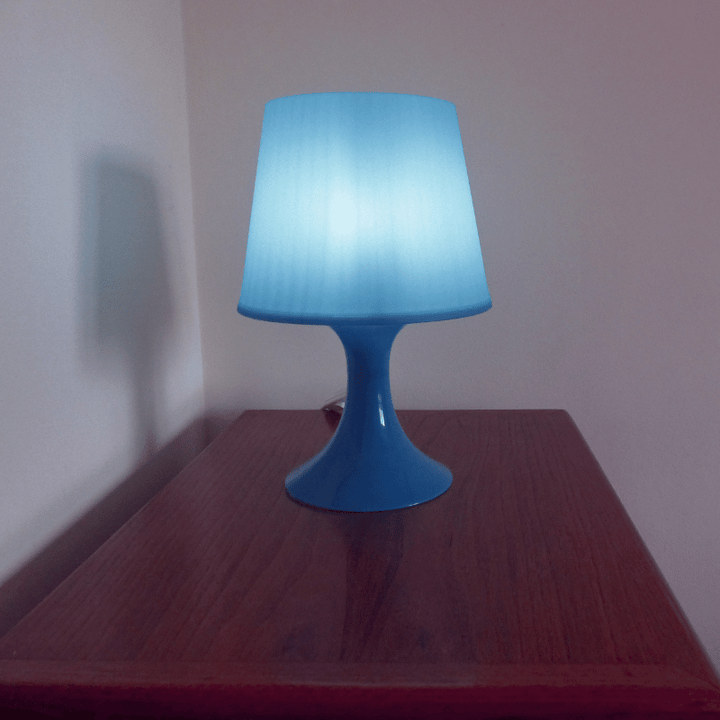 Lampe de chevet bleu