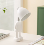 lampe de chevet robot blanc